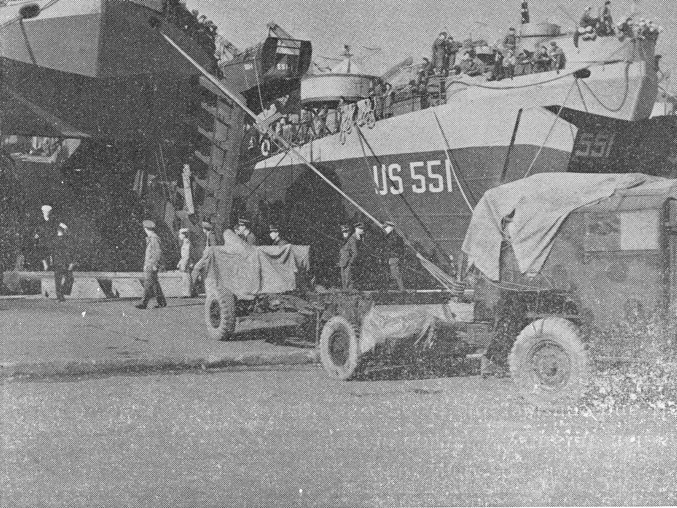 field artillery tractor, limber, and twenty-five pounder gun on wharf in Marseilles