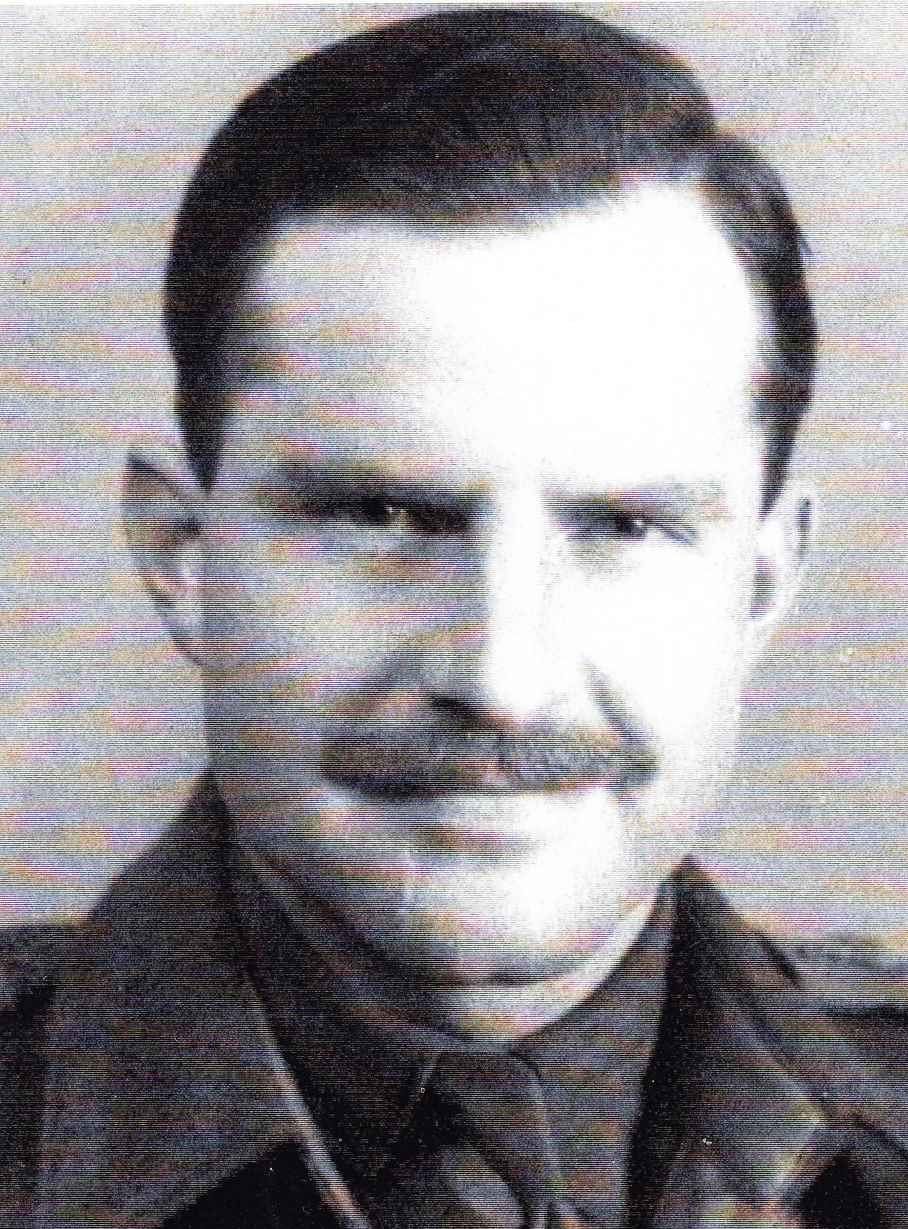 portrait of Lieutenant Robert Irwin taken in the Netherlands in 1945