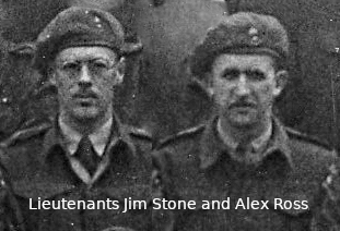 portrait of Jim Stone and Alex Ross from a group photograph taken in 1945